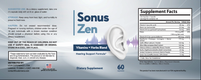 SonusZen Review: Natural Hearing Support Formula